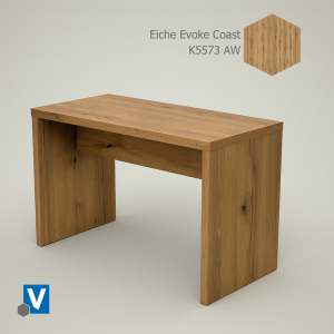 BT60 - Sitztisch 120x60x75 cm Eiche dunkel