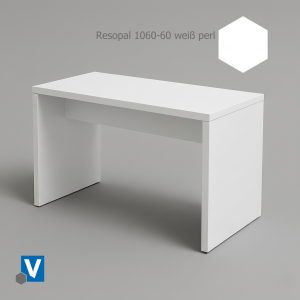 BT60 - Sitztisch 180x60x75 cm weiß