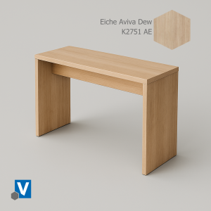 BT60 - Stehtisch 180x60x110 cm Eiche hell