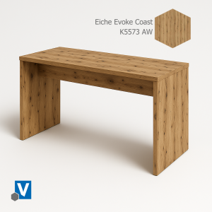 BT60 - Sitztisch 180x60x75 cm Eiche dunkel
